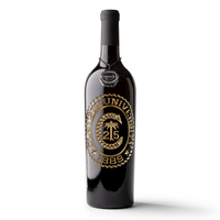 Clemson University Custom Ring Etched Wine
