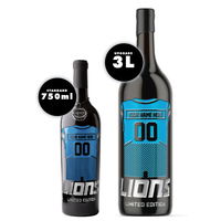 Detroit Lions Custom Jersey Etched Wine