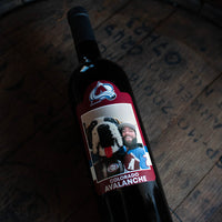 Colorado Avalanche Custom Photo Label Wine