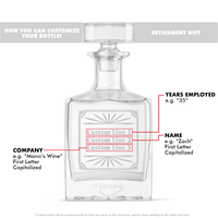 Burst Design Custom Crystal Glass Decanter