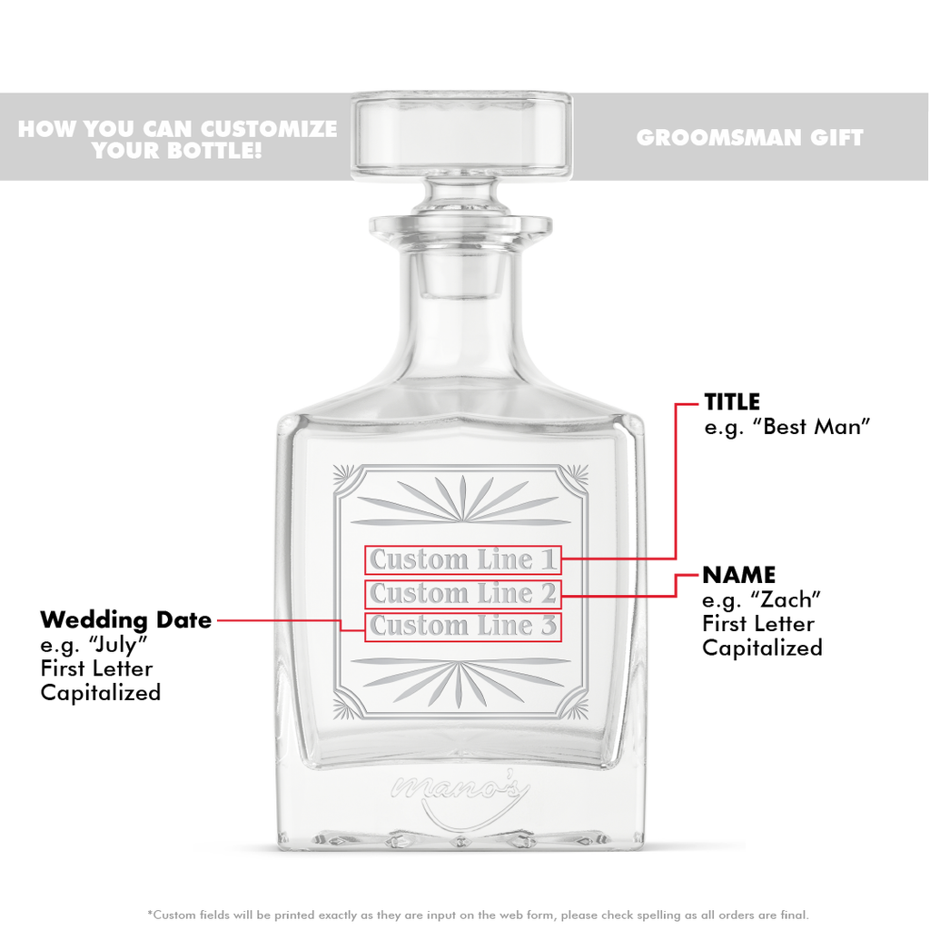 Burst Design Custom Crystal Glass Decanter