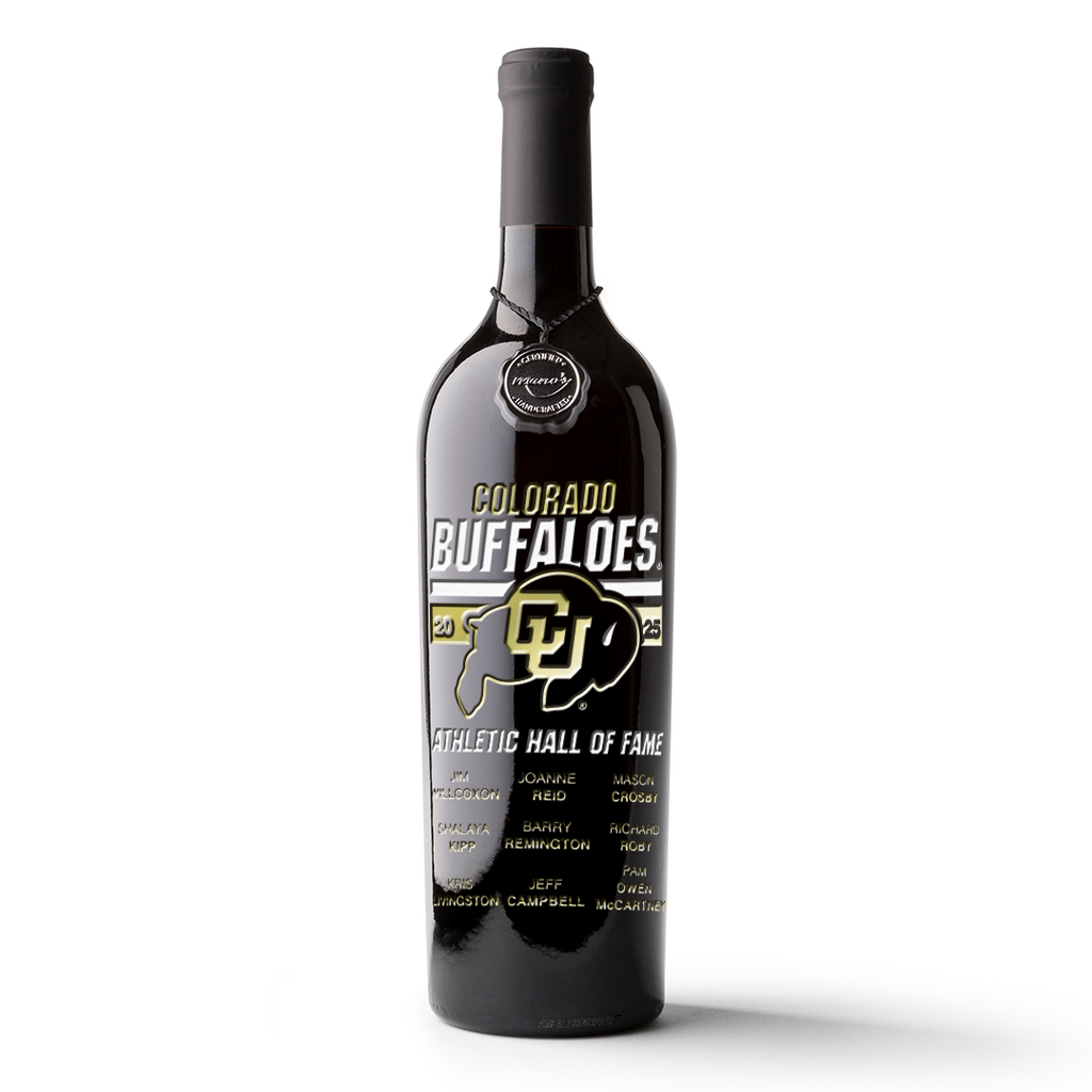 CU 2025 Hall of Fame Etched Wine