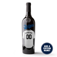 Los Angeles Dodgers Custom Jersey Etched Wine