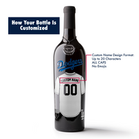 Los Angeles Dodgers Custom Jersey Etched Wine