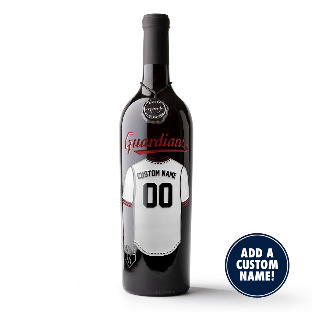 Cleveland Guardians Custom Jersey Etched Wine