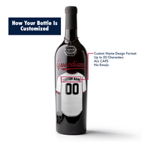 Cleveland Guardians Custom Jersey Etched Wine