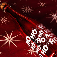Ho Ho Ho Metallic Red Bubbly