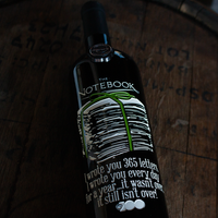 The Notebook Letters Etched Wine