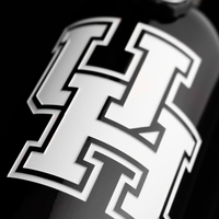University of Houston Logo Etched Wine