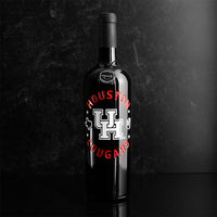 University of Houston Cougars Etched Wine