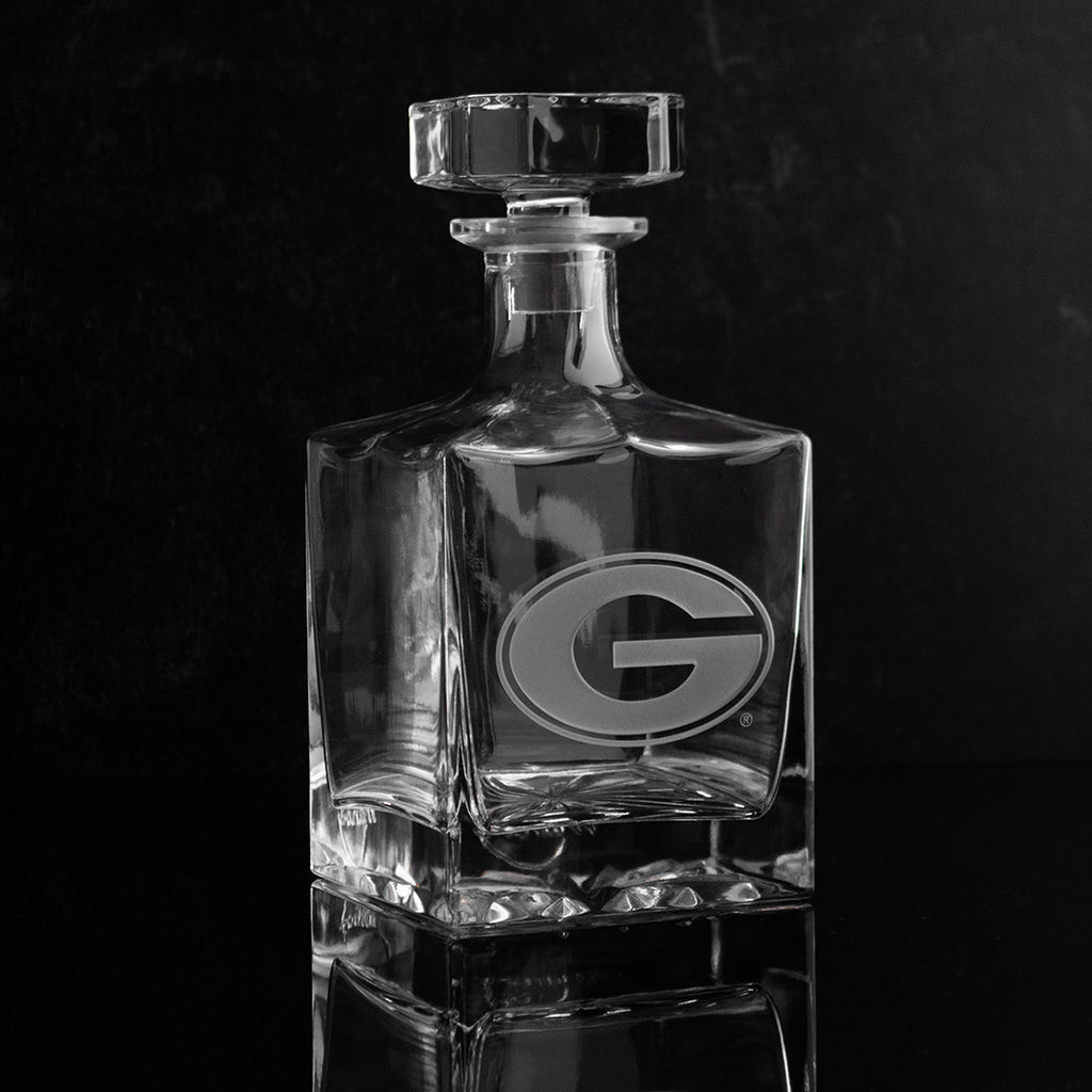 University of Georgia 1L Crystal Glass Decanter