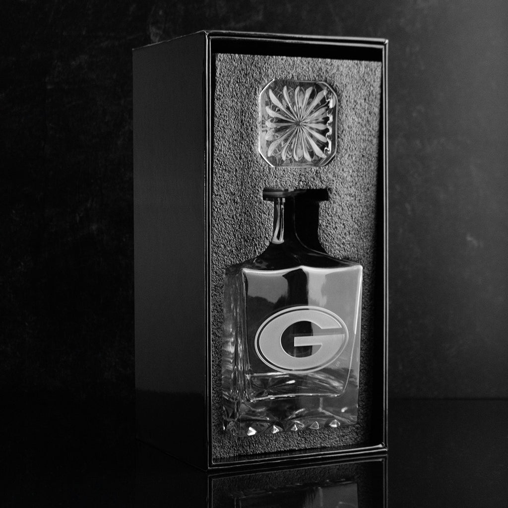 University of Georgia 1L Crystal Glass Decanter