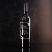 Wedding Flowers Custom Etched Wine Bottle