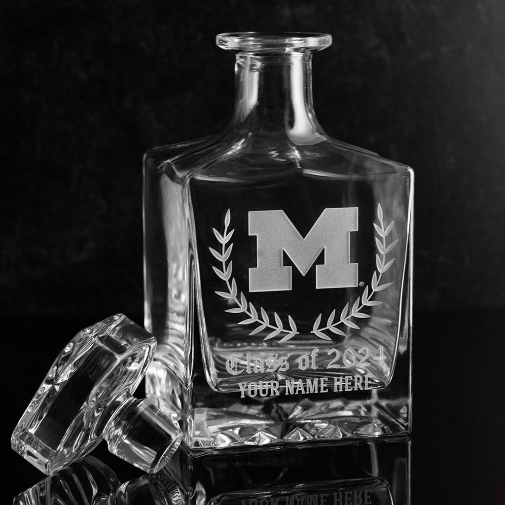 University of Michigan Custom Alumni Decanter