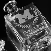 University of Michigan Custom Alumni Decanter
