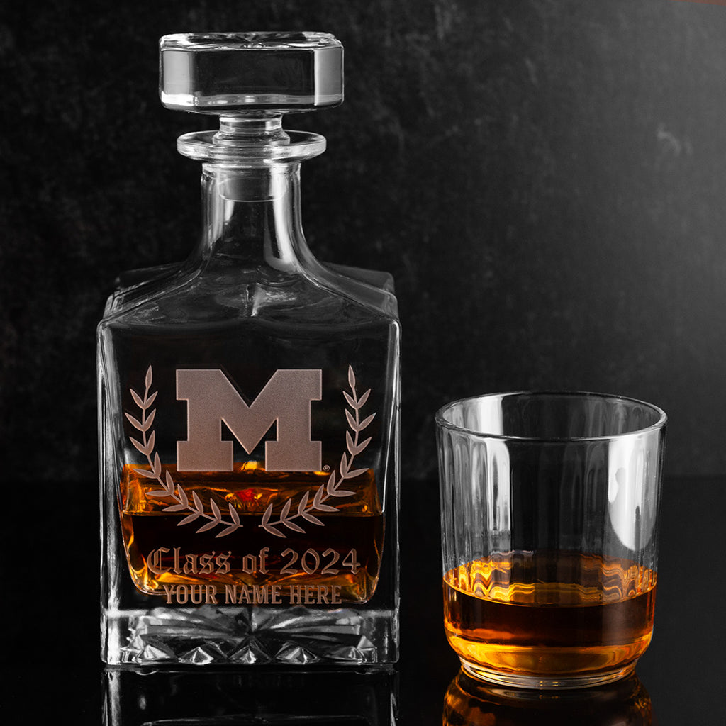 University of Michigan Custom Alumni Decanter