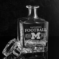 University of Michigan Football National Champions Decanter