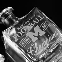University of Michigan Football National Champions Decanter