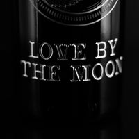 Ouija "Love by the Moon" Etched Wine Bottle
