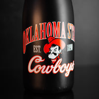 Oklahoma State University Cowboys Matte Black Bubbly