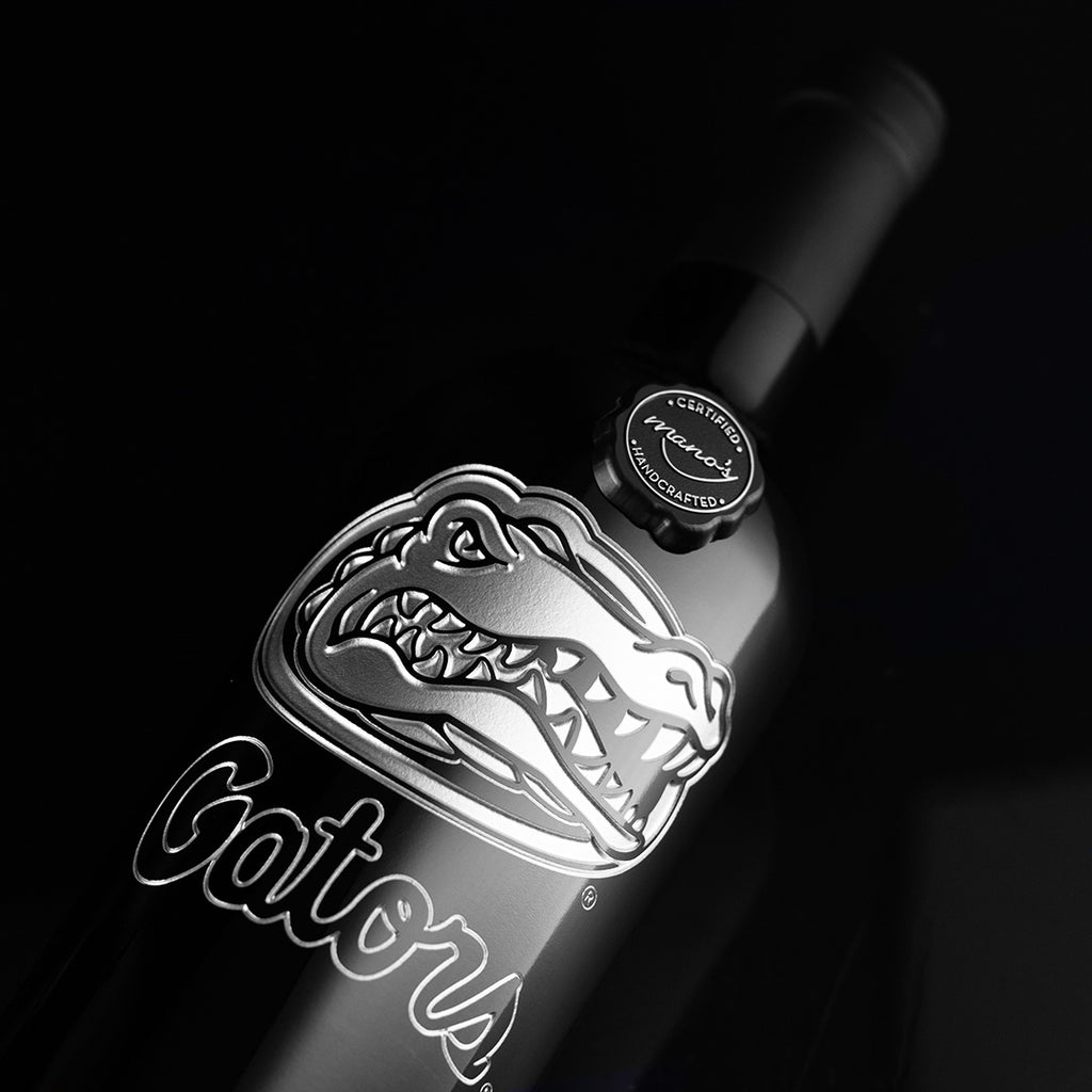 University of Florida Gators Etched Wine
