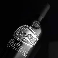 University of Florida Gators Etched Wine