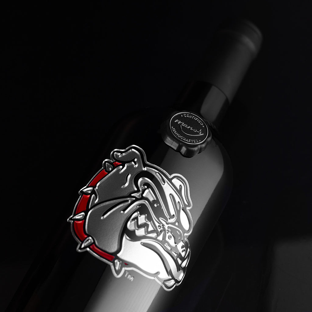 Gonzaga Bulldogs Etched Wine