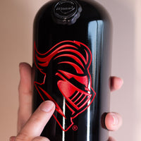 Rutgers University Scarlet Knight Etched Wine