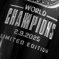 Eagles 2024 World Champions Ring Etched Wine