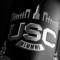 University of South Carolina Alumni Association Custom Etched Wine
