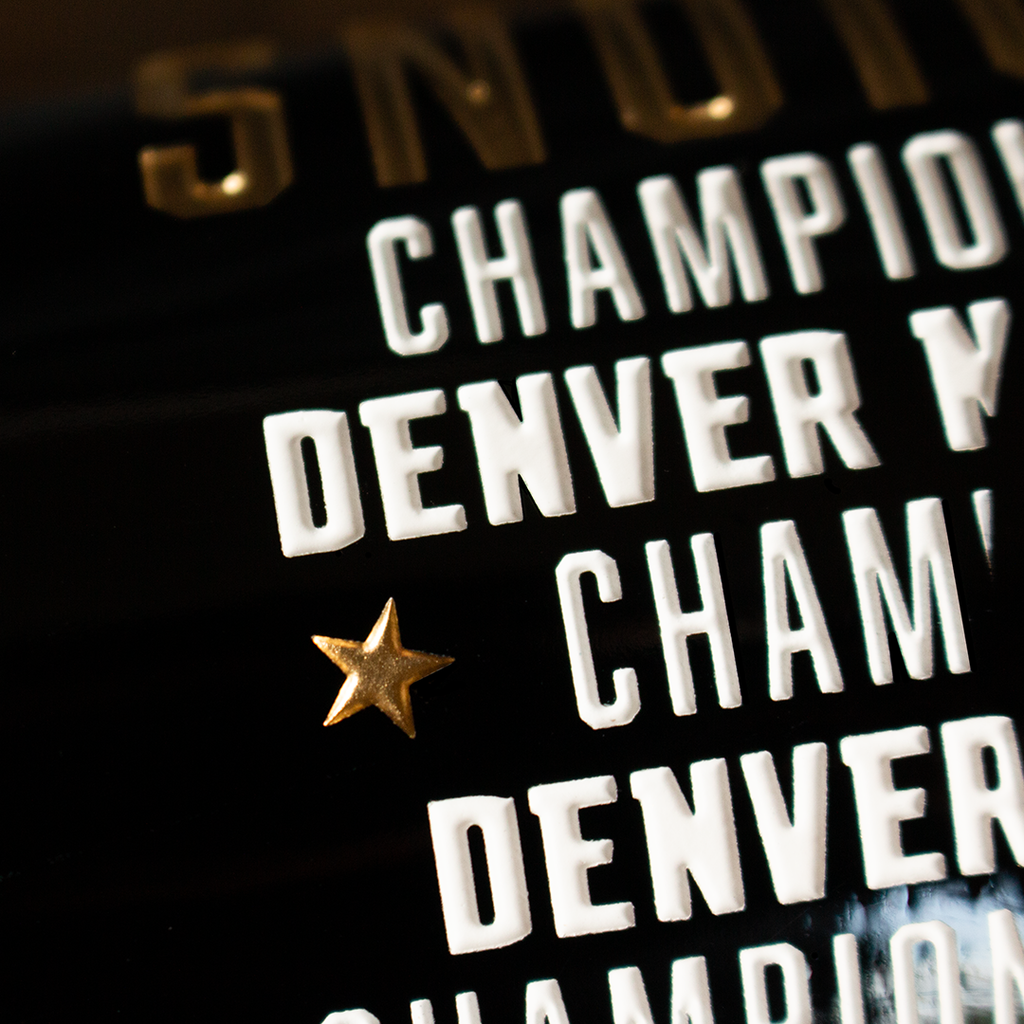 Denver Nuggets 2023 Champions Etched Wine