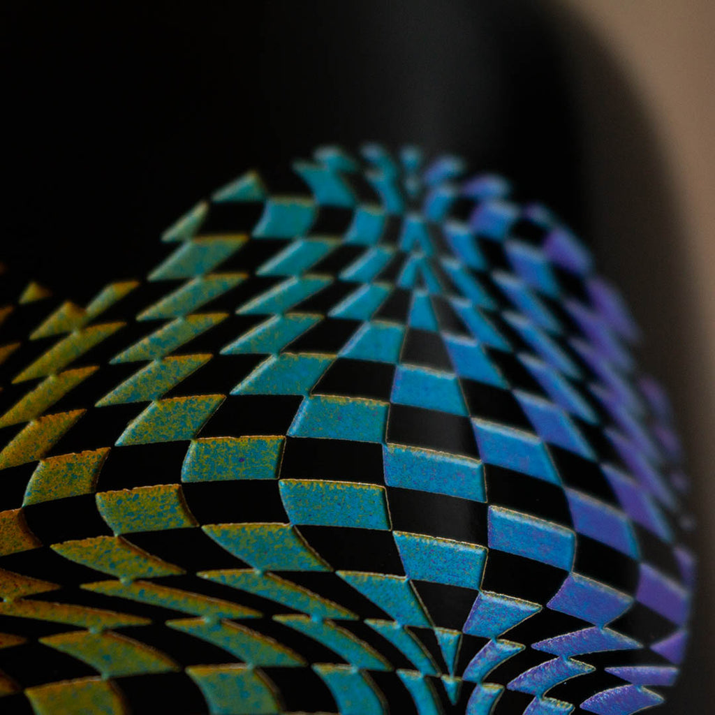 Pride Checkered Heart Custom Etched Wine