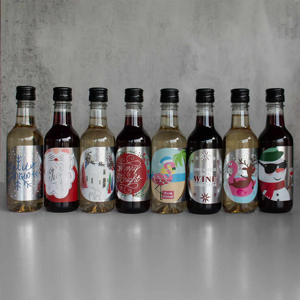 Mini Wine Stocking Stuffer Mix 4 Pack