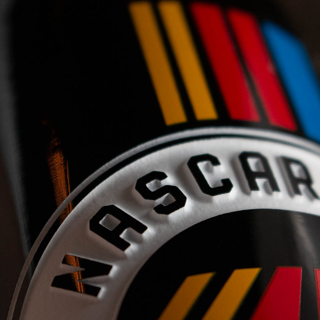 NASCAR 75th Anniversary Logo Etched Wine
