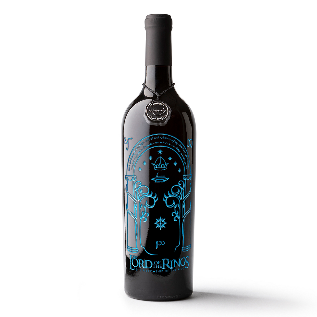 The Lord of the Rings Doors of Durin Etched Wine