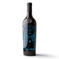 The Lord of the Rings Doors of Durin Etched Wine