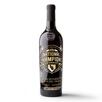 LSU 2023 Baseball National Champions Etched Wine