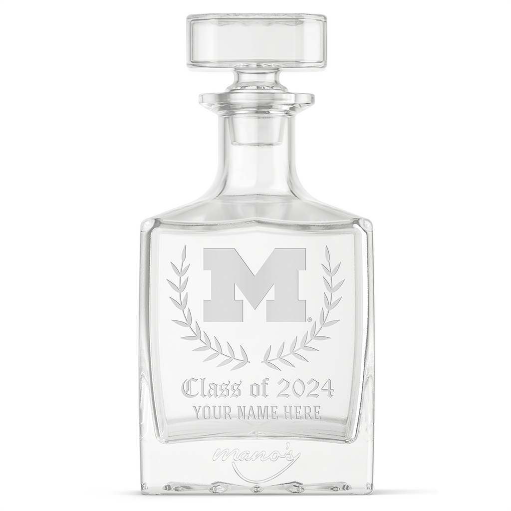 University of Michigan Custom Alumni Decanter