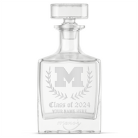 University of Michigan Custom Alumni Decanter