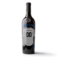 New York Mets Custom Jersey Etched Wine
