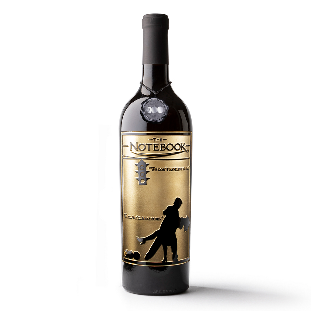 The Notebook Stoplight Etched Wine