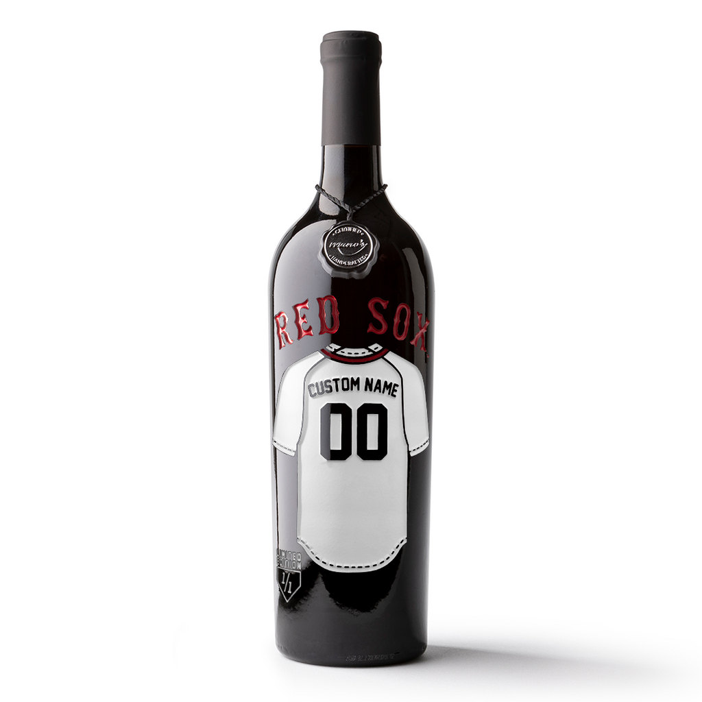 Boston Red Sox Custom Jersey Etched Wine