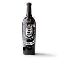 Syracuse University Custom Alumni Etched Wine