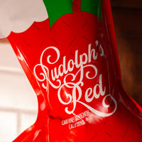 Rudolph Red 3L Holiday Stocking with Custom Name Label
