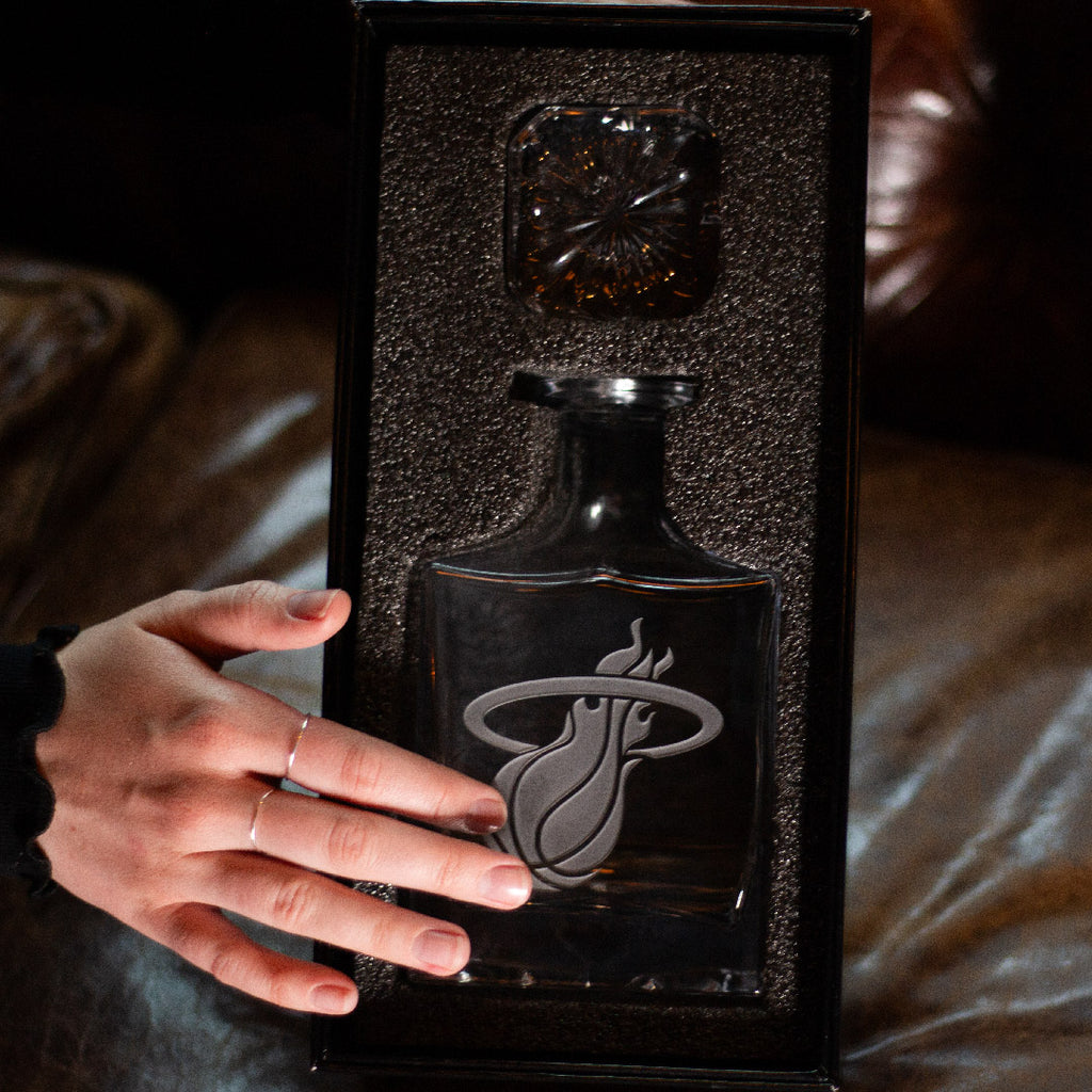 Miami Heat Square 1L Decanter