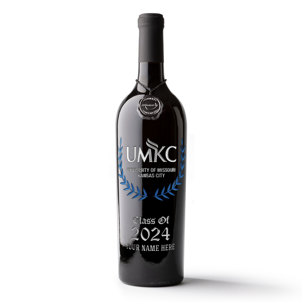 UMKC Custom Alumni Etched Wine