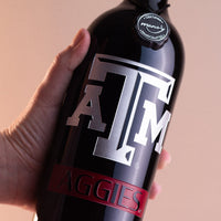 Texas A&M Aggies Etched Wine