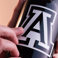 University of Arizona Logo Etched Wine