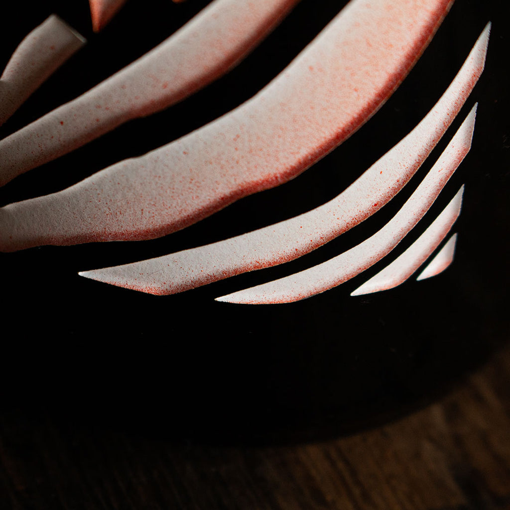Cincinnati Bengals Pattern Etched Wine Bottle