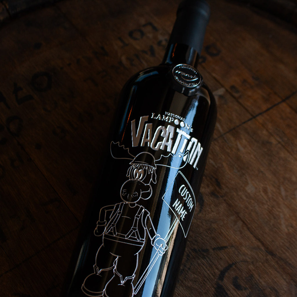 National Lampoons Vacation Custom Name Etched Wine